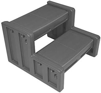 Vinyl Works 22 Inch Junior Resin Multi Purpose Home Garden Garage Spa and Hot Tub Steps, Gray