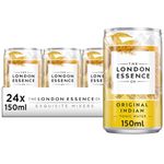 London Essence,Original Indian Tonic, Premium Cocktail Mixer, 150ml, Pack of 24 cans, No Artificial Colours Preservatives or flavours, Low Calorie