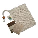 Natural Spa Soap Saver Pouch - Made from natural sisal fibres - gently exfoiating and deeply cleansing - Drawstring for quick and easy draining - Zero Waste lifestyle