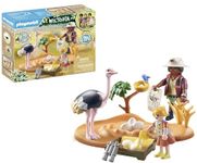 Playmobil 71296 Wiltopia Ostrich Nest, safari experience with animal learning effect, educational toy made of sustainable material, fun imaginative role-play, playsets suitable for children ages 4+