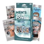 7th Heaven Men's Skin Power Face Mask Set (3 Deep Cleansing Masks & Nose Pore Strips). Clay, Mud & Peel Off Face Masks and Blackhead Remover Strips - Genuine 7th Heaven Face Masks Skincare Set for Men