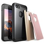 SUPCASE Water Resistant Full-Body Rugged Protective Case with 3 Interchangeable Covers for iPhone 7/iPhone 8 (2017), Black