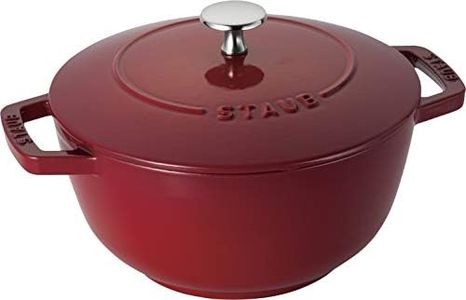 STAUB 40501-072 French Oven Pot, Cherry Red, 20 cm Diameter