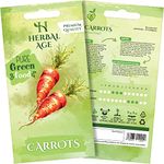 HERBAL AGE Grow Your Own Kits, Carrot Vegetable Seeds for Planting UK, 2400 Plants Heirloom Seed Box, Plant Seeds Indoor & Outdoor UK, Garden Gifts for Women, Man, Kids, Salad and Vegs Lovers