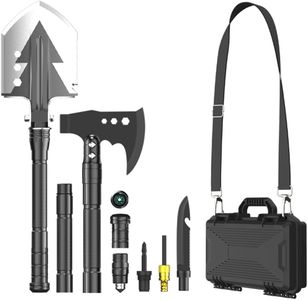 aiGear Camping Shovel Axe Outdoor Survival Tool Set for Camping Hiking Backpacking Men Survival Emergency(CSA-4232)