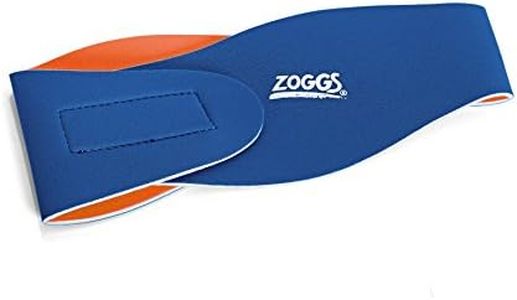 Zoggs Kids' Swimming Ear Band, Blue/Orange, Small/Medium