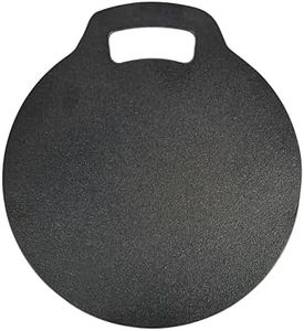 KitchenCraft Baking Stone with Non Stick Finish and Recipes in Gift Box, Round, Cast Iron, 27 cm