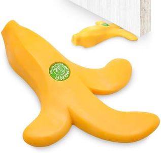 Banana Door Draft Stopper Wedge - Novelty Funny Door Stops Fruit-Shaped Cute Door Stop - Door Wedge Stopper - Rubber Banana Door Stoppers for Bottom of Door Stoppers Floor for Home, Office or Hotel