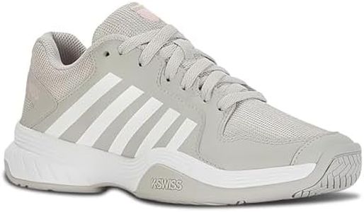 K-Swiss Women's Court Express Pickleball Shoe, Vapor Blue/White/Coral Blush, 9.5