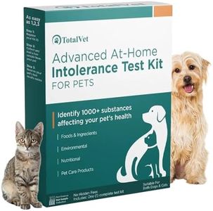 TotalVet Dog Allergy +1000 Food & Nutritional Sensitivity Test, Pet Intolerance Kit at Home — Advanced Complement to DNA Tests for Complete Pet Wellness