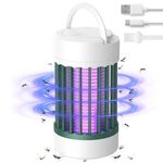 Mosquito Repellent Lamp, Electric Mosquito Killer, Fly Killer Fly Zapper Powerful, Mosquito and Flies Killer Trap, Bug Zapper for Summer Trip, Camping (Green)