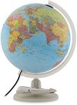 Tecnodidattica - Parlamondo | Interactive Globe for Children and Young People | Light-up and Rotating World Globe | Audio Music Pen | 6 Languages Available | Political Cartography | 30 cm Diameter