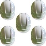 LADWA 5 Pcs White Heavy Duty Safety Director Helmet Head Protection for Outdoor Work Head Safety Hat with ISI Mark (Pack of 5)