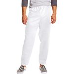 Hanes Men's EcoSmart Fleece Sweatpant, White, X-Large