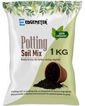 EDGEMETER Potting Garden Soil Mix for Plants 1kg | Enriched Organic Earth Magic Potting Soil Mix (1Kg) | Garden Soil