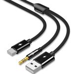 Azddur USB C to 3.5mm Aux Cable with Charger, 2 in 1 USB C to 3.5mm Aux Headphone Jack Cable with USB C Charger Compatible with iPhone 15/15Pro, Galaxy S23 Ultra/S23/S22/S22+/Note 20, Pixel 7/7Pro/6