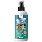 Cemetery Headstone Cleaner for Graves - Tombstone Cleaning Solution Removes Dirt, Moss, and Plant Growth - Restores & Cleans Marble, Granite, Concrete, Slate, & Limestone - Protective Finish (8 Fl oz)