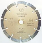 Whirlwind USA LSS 6-Inch Dry or Wet Cutting General Purpose Power Saw Segmented Diamond Blades for Concrete Stone Brick Masonry (Factory Direct Sale) (6")