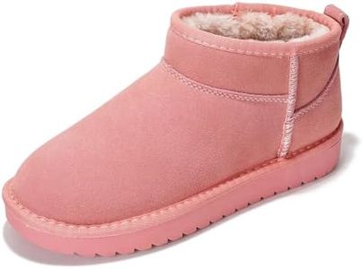 Project Cloud 100% Genuine Leather Ankle Boots for Women - Water Resistant with Memory Foam Insole Winter Boots for Women - Trending Shoes & Comfortable Women's Ankle Boots (Hippy, BUBGUMSUEDE, 6.5)