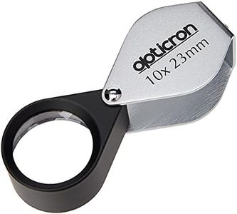 Opticron Folding Metal Loupe Magnifier 10x 23mm (0.9")