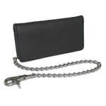 Dickies mensBifold Chain Wallet - High Security With Id Window and Credit Card Pockets Wallet - black - One size