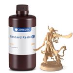 3IDEA Upgraded 8K Standard 3D Printer Resin V2, Enhanced Toughness and Strength, Lower-Odor, High Precision 3D Printing Resin for All LCD Resin 3D Printers (Beige, 1kg)