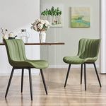 YOUNUOKE Olive Green Dining Chairs 