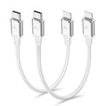 1ft 2Pack USB C to Lightning Cable 