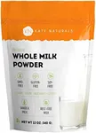 Dry Whole Milk Powder for Baking and Coffee (12oz) - Kate Naturals. Dried Powdered Milk for Adults. RBST-Free. Substitute For Liquid Milk. Milk Whole Powder for Milkshakes. Made In USA.