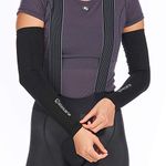 Giordana FR-C Knitted Dryarn Cycling Arm Warmers, Black, M/L