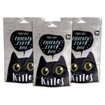 Kittos Chicken Liver Bites Cat Treats for Training & Rewards - Protein-Rich, Highly Digestible, Healthy & Tasty Snacks for All Life Stages, 35 gm Each (Pack of 3)