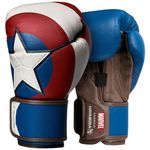 Hayabusa Marvel Hero Elite Boxing Gloves for Men and Women - Captain America, 12 oz