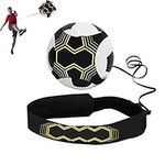 Porcyco Solo Football Kick Trainer, Soccer Training Aid for Kids and Adults, Soccer Ball Bungee Elastic Training, for Football Skills Improvement, Fit for Balls Size 3, 4, 5