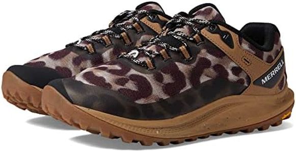 Merrell Womens Antora 3 Trail Running Shoe, Sepia Leopard, 7