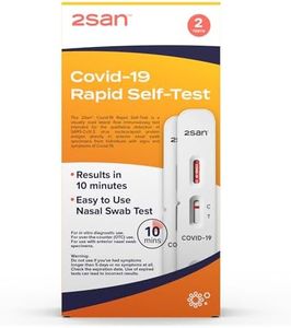 2San COVID-19 Home Test, Antigen Rapid Test, Results in 10 Minutes, FDA Cleared, Covid Test Kit at Home, Easy to Use Nasal Swab for Home (2 Pack)