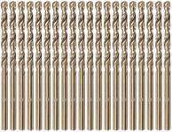 uxcell 20pcs Cobalt Drill Bit 0.14"/3.5mm Drilling Dia M35 Twist Drills Hex Shank Bits for Steel, Aluminum, Copper, Soft Alloy Steel, Wood, Plastic