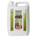 Patio Cleaner Concentrate 5L Makes 30L - Green Stain Removal from Moss, Mould & Algae Staining - For Patios, Wood Decking or Fence, Driveways, Roofs & Block Paving Cleaning - Green Growth Remover