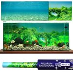 JUBMACH Premium Aquarium Background 75 Gallon Tank Fish Tank Background 55 Gallon | 20 x 60 inches | Durable, Thick & Tear Resistant + Easy Install