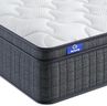 SuiLong 4FT6 Double Mattress, 12 Inch Memory Foam Individually Spring Hybrid Mattress, Orthopedic Mattress for Back Pain Relief, Edge Support, Medium Feel (4ft6 by 6ft3, 135 x 190 x 30cm)
