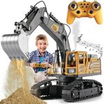 VikriDA RC Excavator Truck Toy | Remote Control Digger with Lights & Sound | Durable Construction Vehicle Robot for Kids