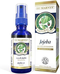 Aceite de Jojoba MARNYS, Aceite para Piel y Cabello Graso o Mixto, Hidratante para Cabello, Cara, Cuticulas, Cuerpo y Uñas, Botella 50 Mililitros