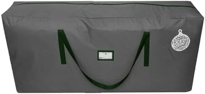 HOLIDAY SPIRIT Christmas Tree Storage Bag - Heavy-Duty Tree Bag with Durable Reinforced Handles & Zipper, Waterproof Storage Bag Protects from Moisture & Dust (Fits a 9FT Tree, Charcoal)