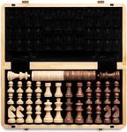 A&A 15 inch Wooden Folding Chess & 