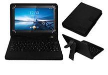 Acm USB Keyboard Case Compatible with Lenovo Tab M10 X505X X505F X505L 10.1 Tablet Cover Stand Study Gaming Direct Plug & Play - Black