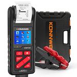 KONNWEI KW720 Car Battery Tester 6V 12V 24V W/Printer, Battery Load Tester Automotive 100-2000CCA Digital Auto Battery Analyzer Alternator Starter Tester for Car Truck Motorcycle(Paper Included)