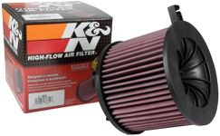 K&N Engine Air Filter: Increase Power & Acceleration, Washable, Premium, Replacement Car Air Filter: Compatible with 2015-2018 AUDI (A4, Quattro, A5, Sportback, Q5 II, RS4, RS5, S4, S5, FAW A4),E-0646