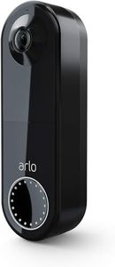 Arlo Essential Video Doorbell Wire-Free | HD Video Quality, 2-Way Audio, Package Detection | Motion Detection and Alerts | Built-in Siren | Night Vision | Wire-Free or Wired | AVD2001 | Black