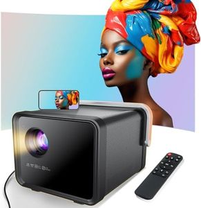 Weelikeit Projector, Portable Mini Projector 1080P HD 4K Support, Home Theater Movie Projector with 5G WiFi 6 and Bluetooth, outdoor Video Projector for iPhone/Android/TV Stick/HDMI/USB/Laptop/DVD/PS5
