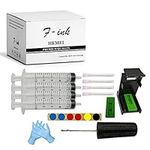 F-ink 6 in 1 Ink Refill Tools Compatible for Hp Inkjet Ink Cartridges 662XL 664XL 60XL 61XL 62XL 63XL 64XL 65XL 92XL 94XL 901XL 21XL 22XL 27XL 28XL 56XL 57XL 58XL 74XL 75XL 650XL 703XL 704XL