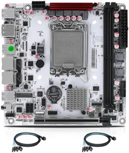 StoneStorm Q670 8-Bay NAS Mini ITX Motherboard(LGA1700, 12th/13th/14th Gen. Desktop Processor), 2*U-DIMM DDR5 MAX 64G, 3*M.2 NVMe, 8*SATA, i226-LM 2.5G vPro, 3*USB3.2, 1*Type-C 20Gbps, Dual 4K Display